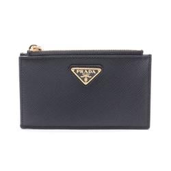 PRADA Business Card Holder/Card Case Saffiano Leather Women's Black 1MC086QHHF0002