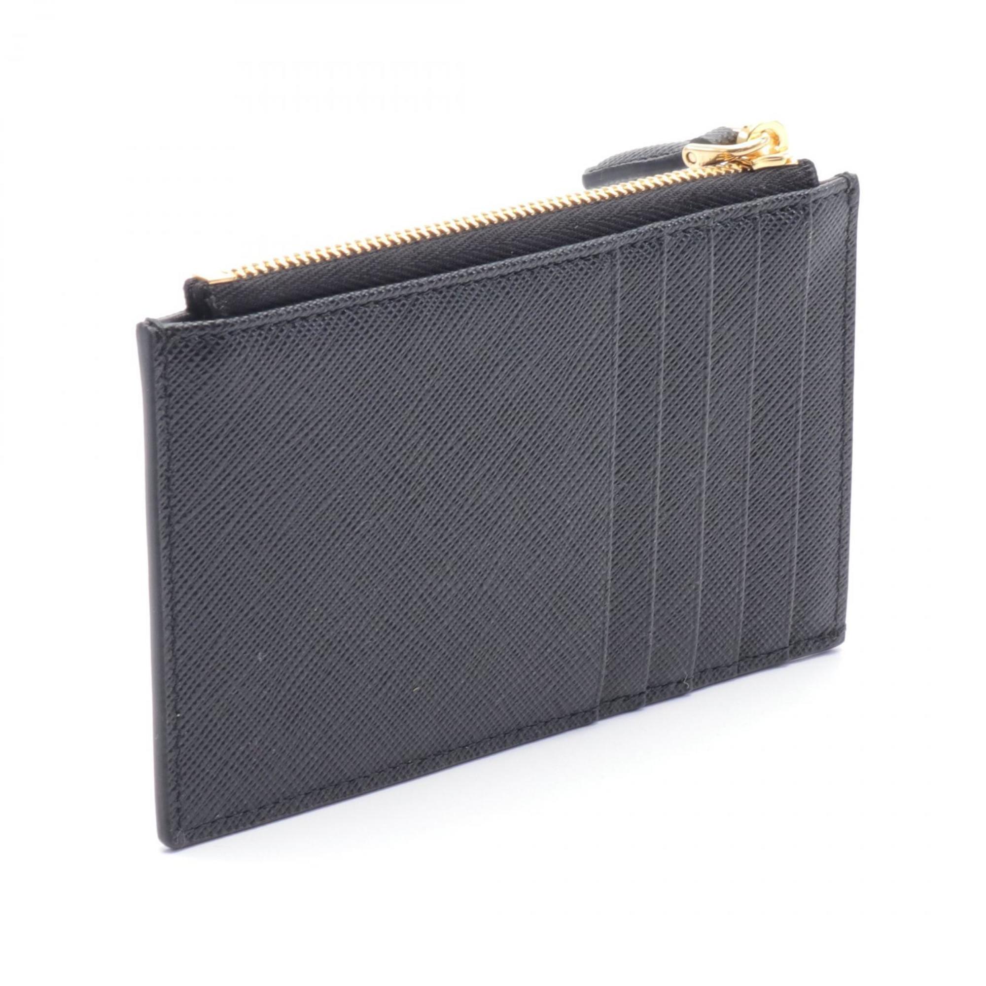 PRADA Business Card Holder/Card Case Saffiano Leather Women's Black 1MC086QHHF0002