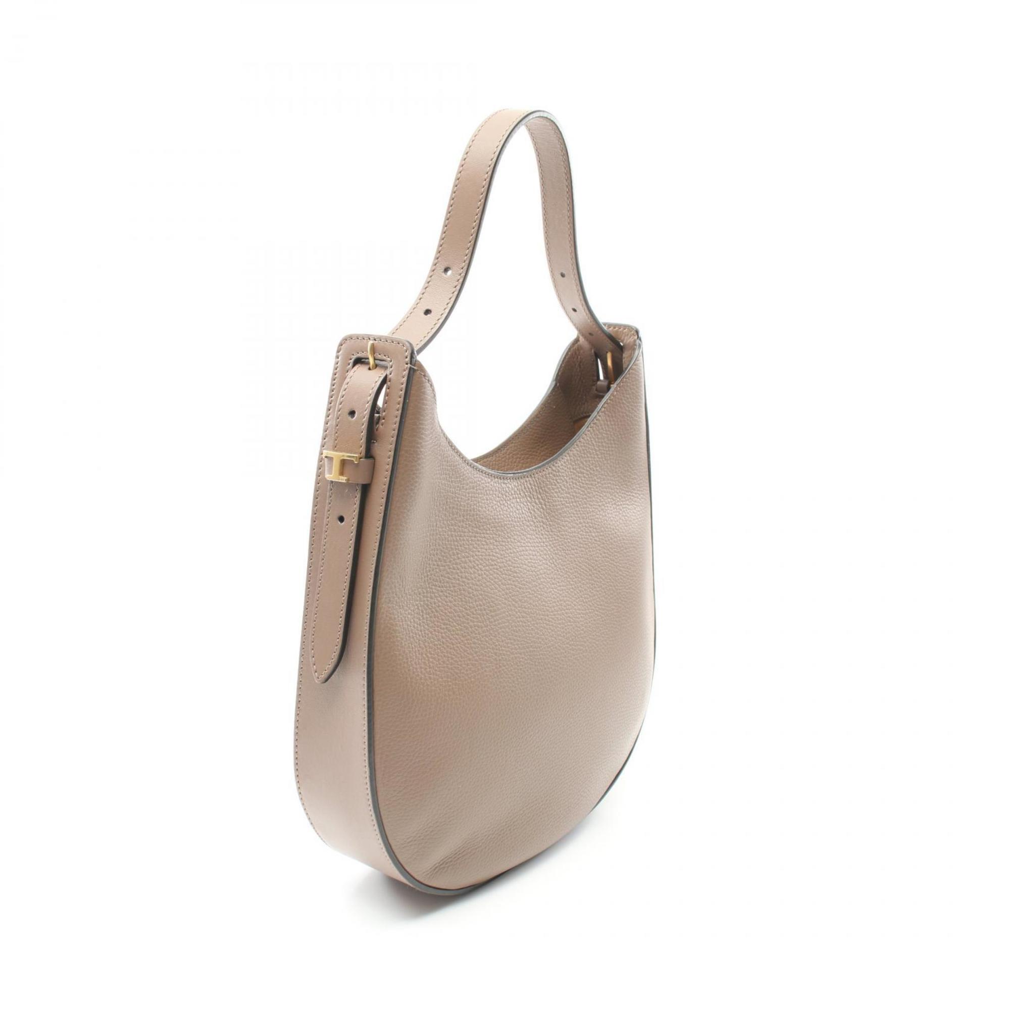 Tod's Oboe Shoulder Bag, Leather, Women's, Brown