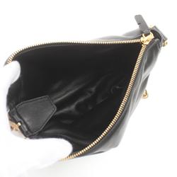 Burberry Knight Small Bag Shoulder Leather Women's Black 8082384