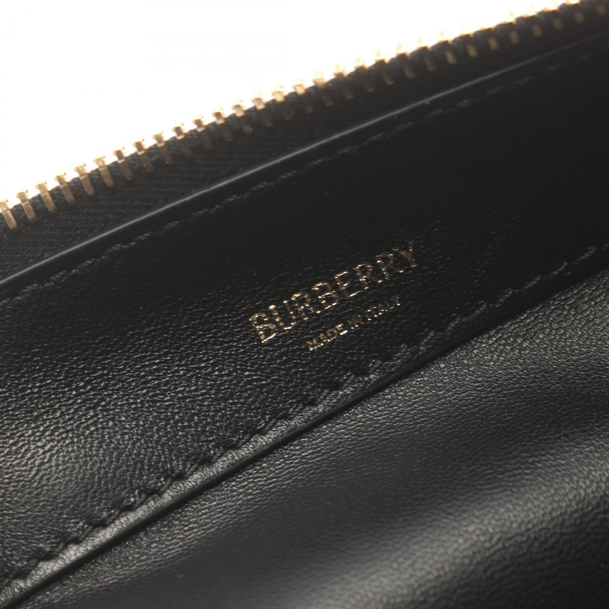 Burberry Knight Small Bag Shoulder Leather Women's Black 8082384