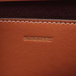 Burberry Shoulder Bag, Coated Canvas, Leather, Women's, Beige, Brown, Multicolor, 8094435