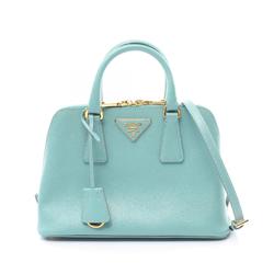 PRADA SAFFIANO LUX Handbag Bag Saffiano Leather Women's Blue