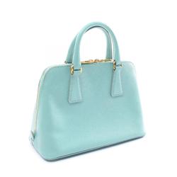 PRADA SAFFIANO LUX Handbag Bag Saffiano Leather Women's Blue