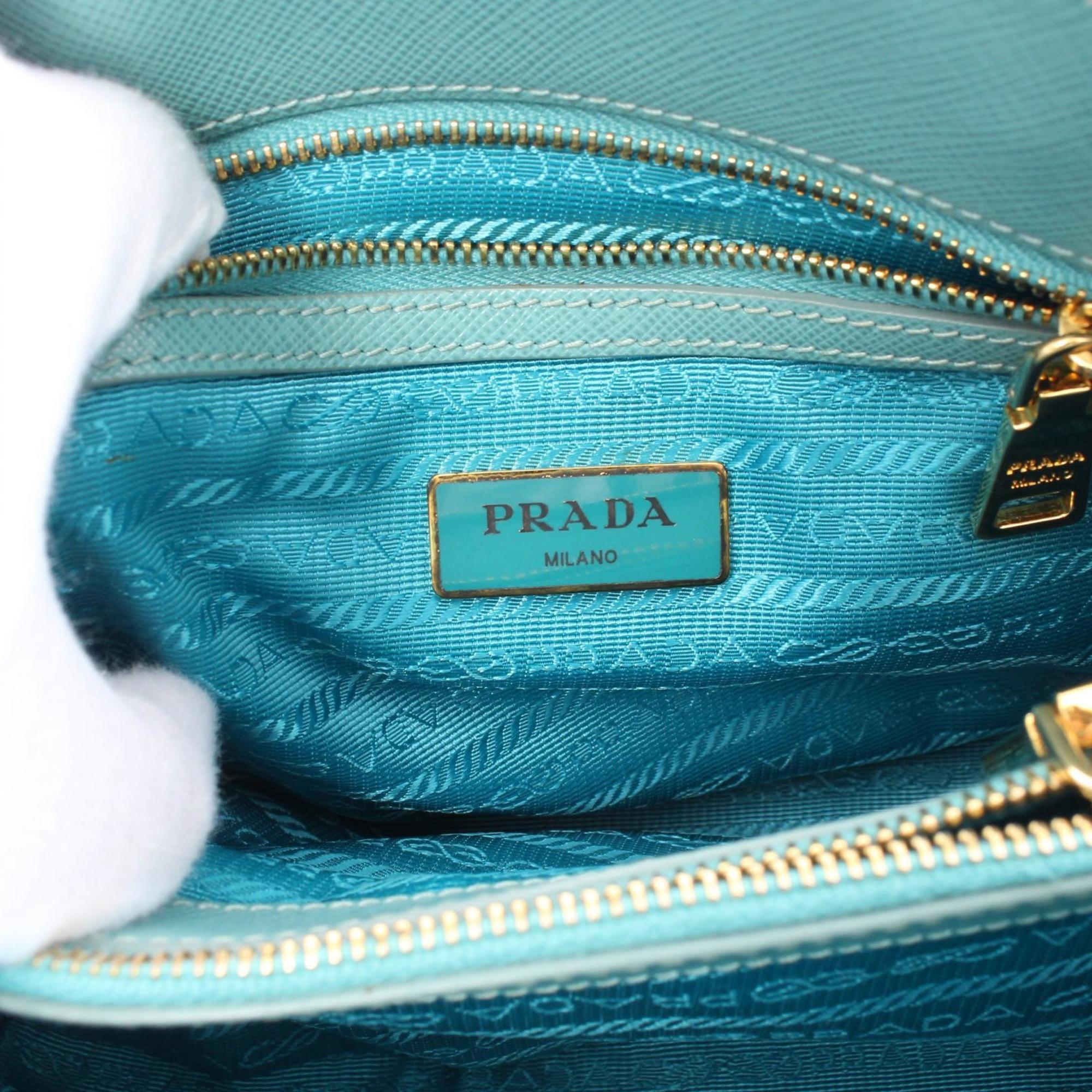 PRADA SAFFIANO LUX Handbag Bag Saffiano Leather Women's Blue