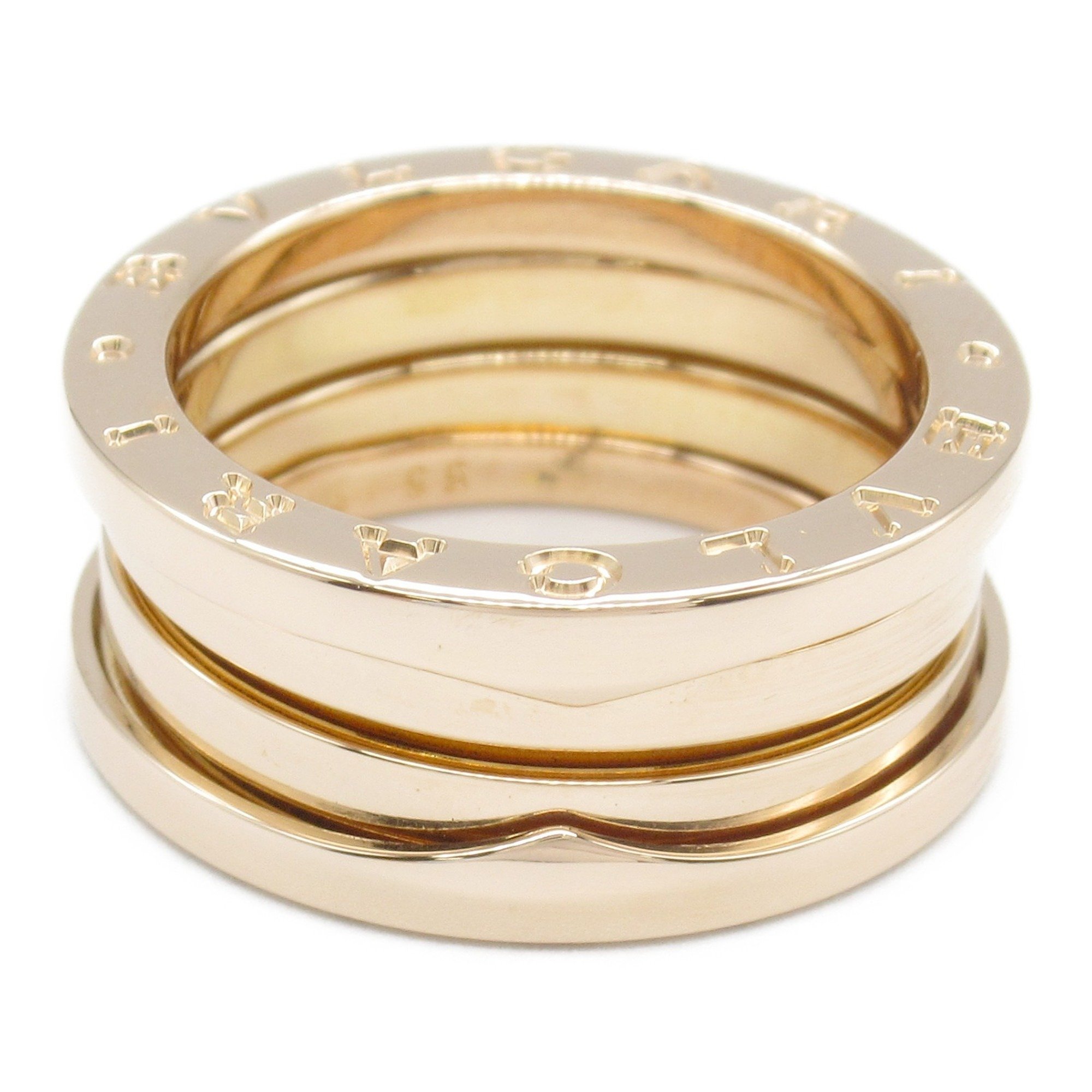 BVLGARI B.zero1 Ring, K18PG (Pink Gold), Men's, Women's, Gold