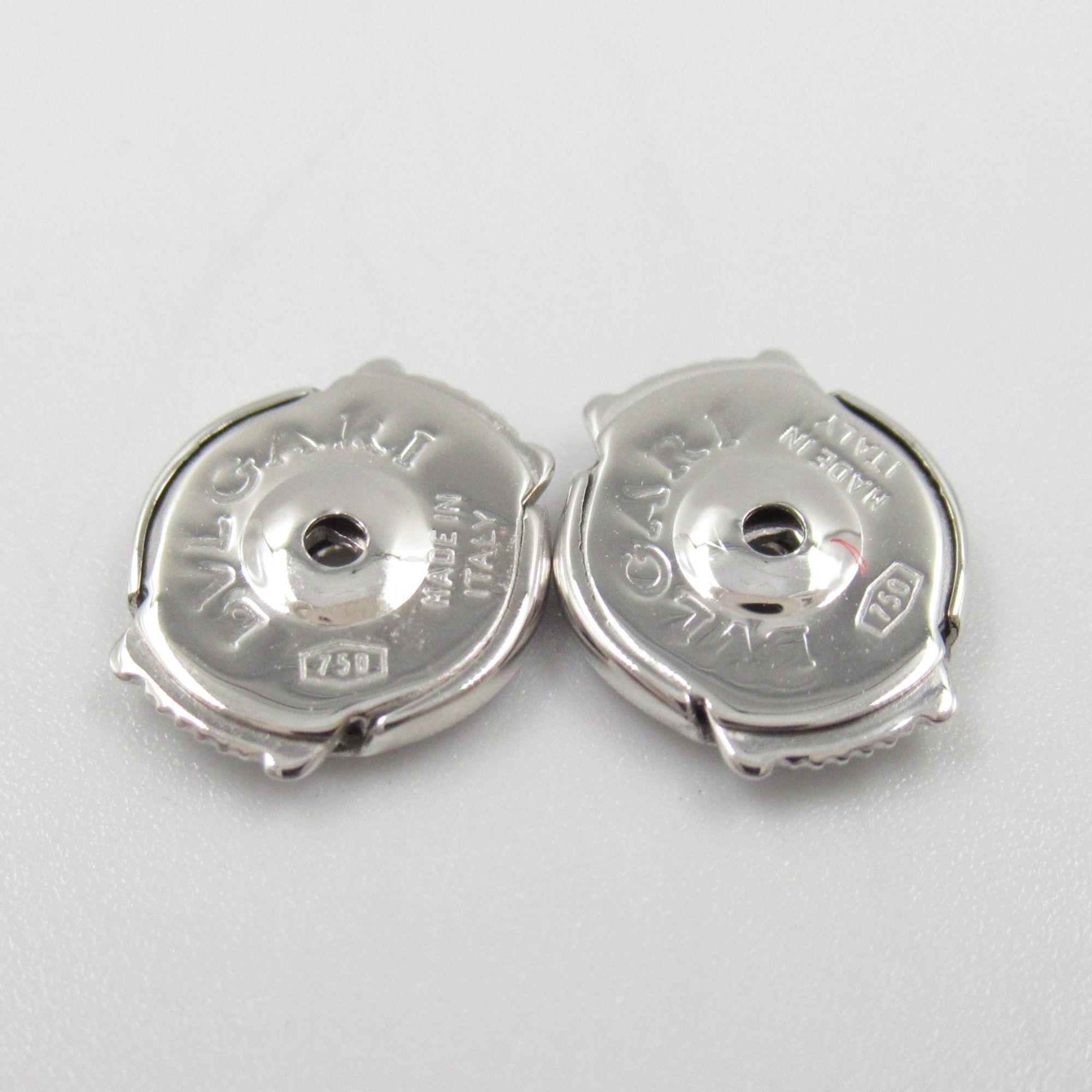 BVLGARI B-zero1 Element Diamond Earrings K18WG (White Gold) Ladies Clear