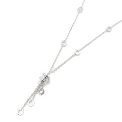 BVLGARI B-zero1 B-zero One Element Necklace K18WG (White Gold) Men's Women's Silver