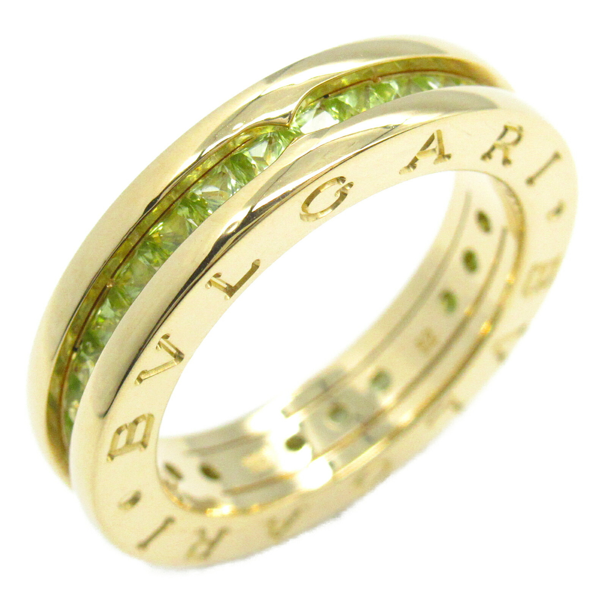 BVLGARI B-zero1 Peridot Ring, K18 (yellow gold), Peridot, Women's, Green