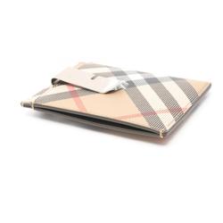 Burberry BURBERRY Business Card Holder/Card Case Coated Canvas Women's Beige Multicolor 8091910