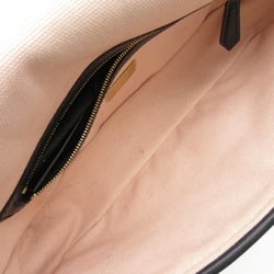 FENDI Mamma Bucket Shoulder Bag Leather Canvas Women's Pink Beige Black 8BR600