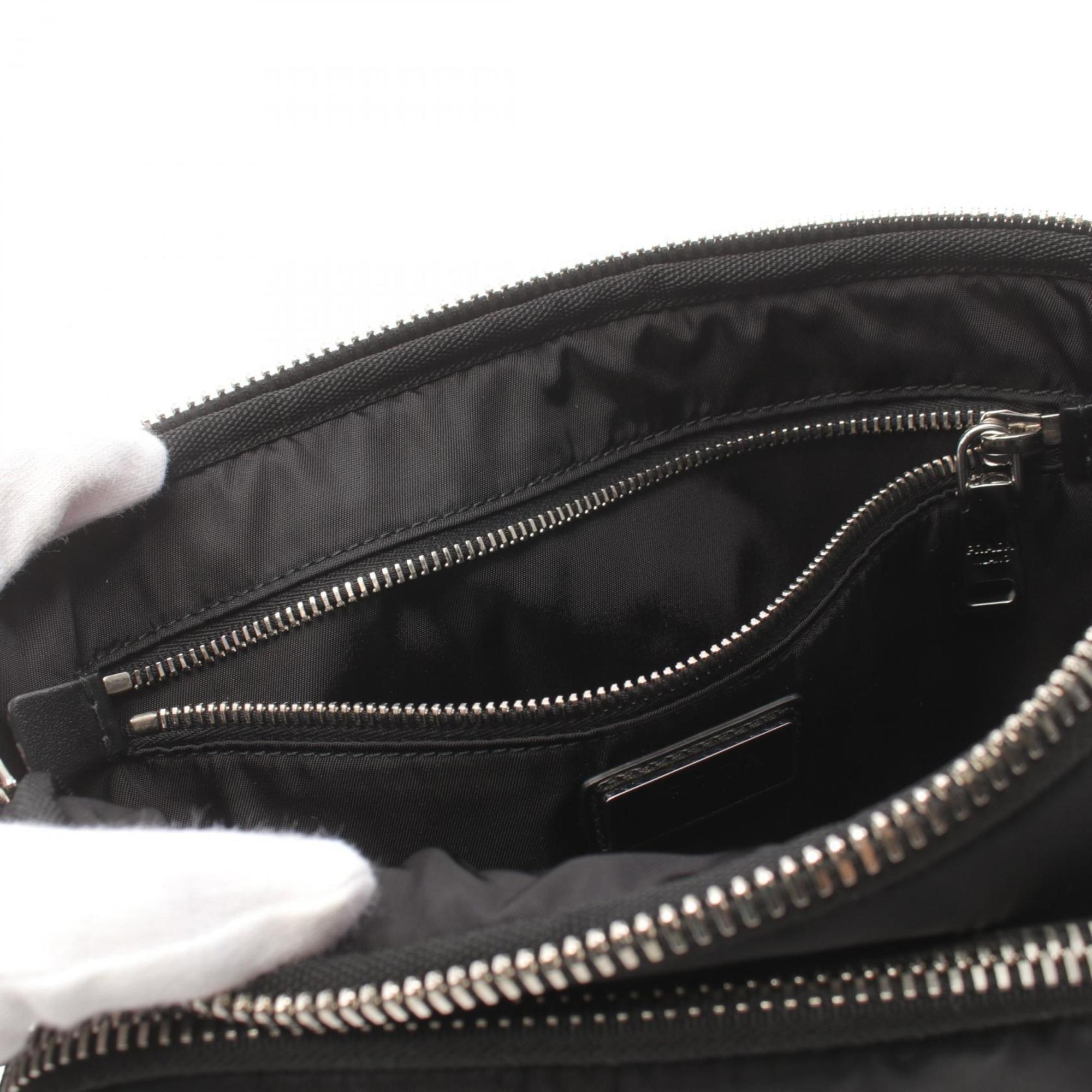 PRADA Shoulder Bag Nylon Men's Black 2VH088