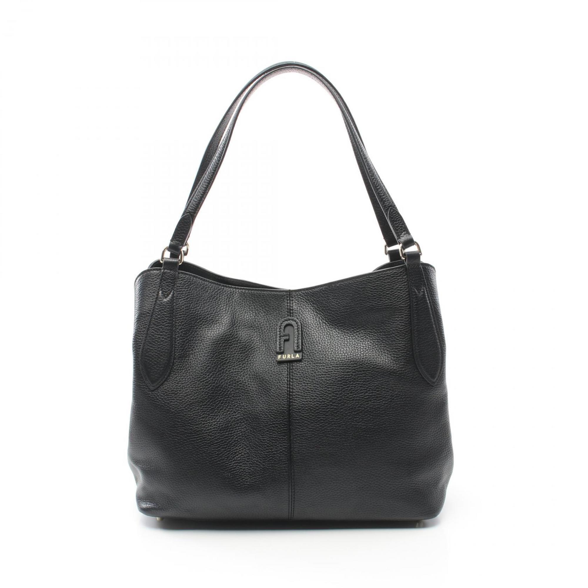 Furla DAFNE M HOBO Daphne Tote Bag Leather Women's Black