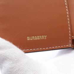 Burberry Bifold Long Wallet, Coated Canvas, Women's, Beige, Multicolor, 8079203