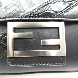 FENDI 2way shoulder bag, coated canvas, leather, women's, black