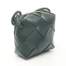 BOTTEGA VENETA Cassette Camera Bag Shoulder Leather Women's Green 701915VCQC23049