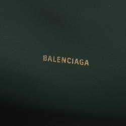 BALENCIAGA HOURGLASS XS Handbag Bag Leather Women's Green 5928331LRGM3011