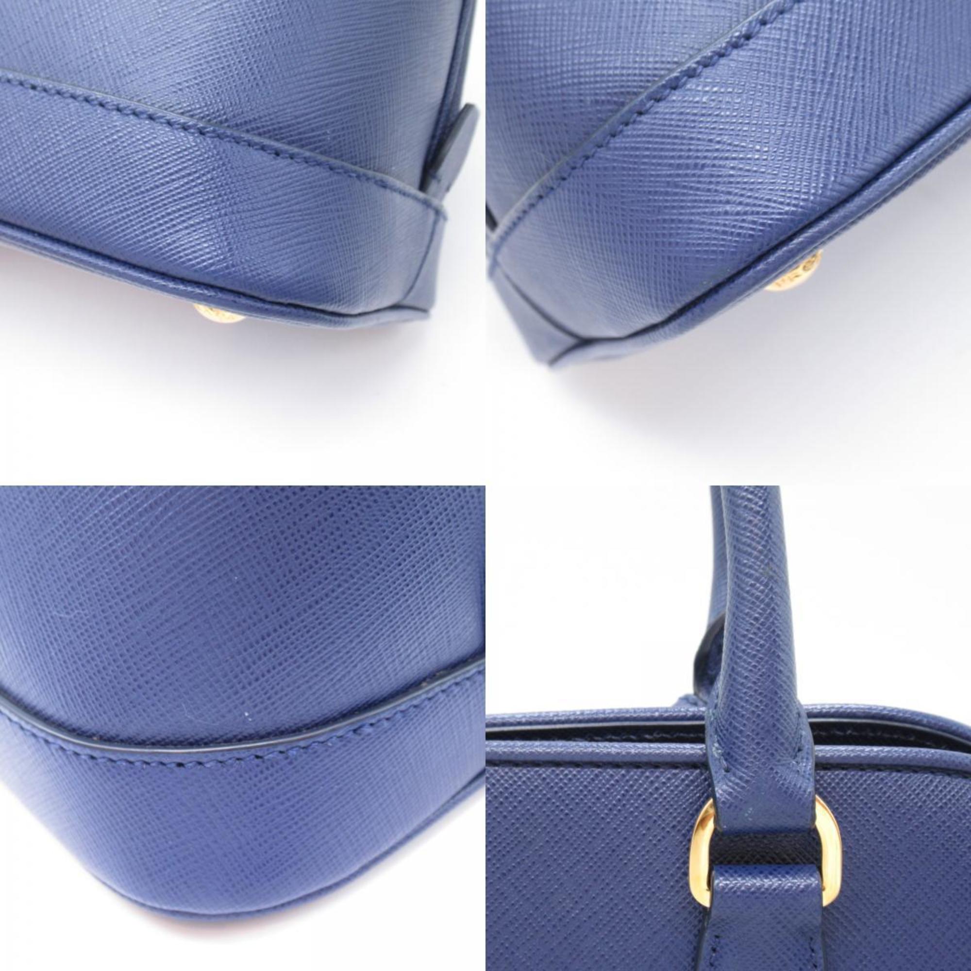 PRADA 2way hand bag, handbag, Saffiano leather, women's, blue, BN2558