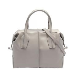 Tod's D-STYLING BAULETTO PICCOLO handbag, leather bag, women's, grey