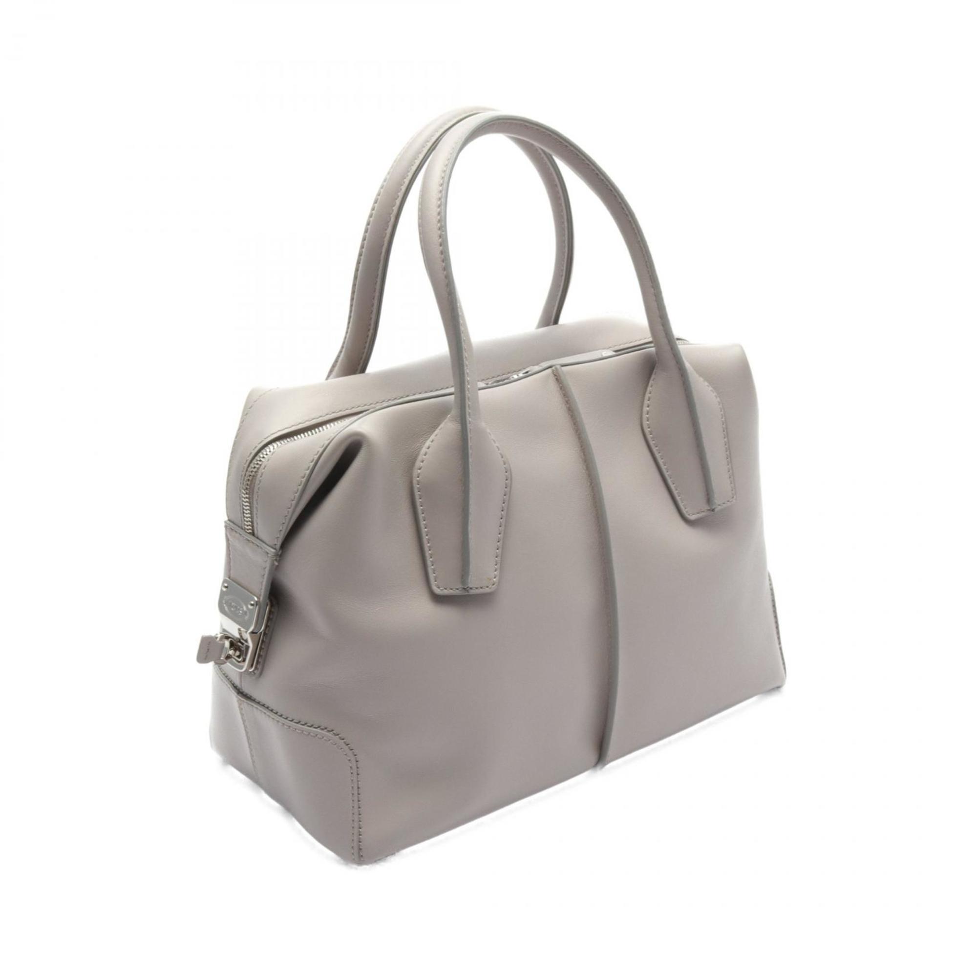 Tod's D-STYLING BAULETTO PICCOLO handbag, leather bag, women's, grey