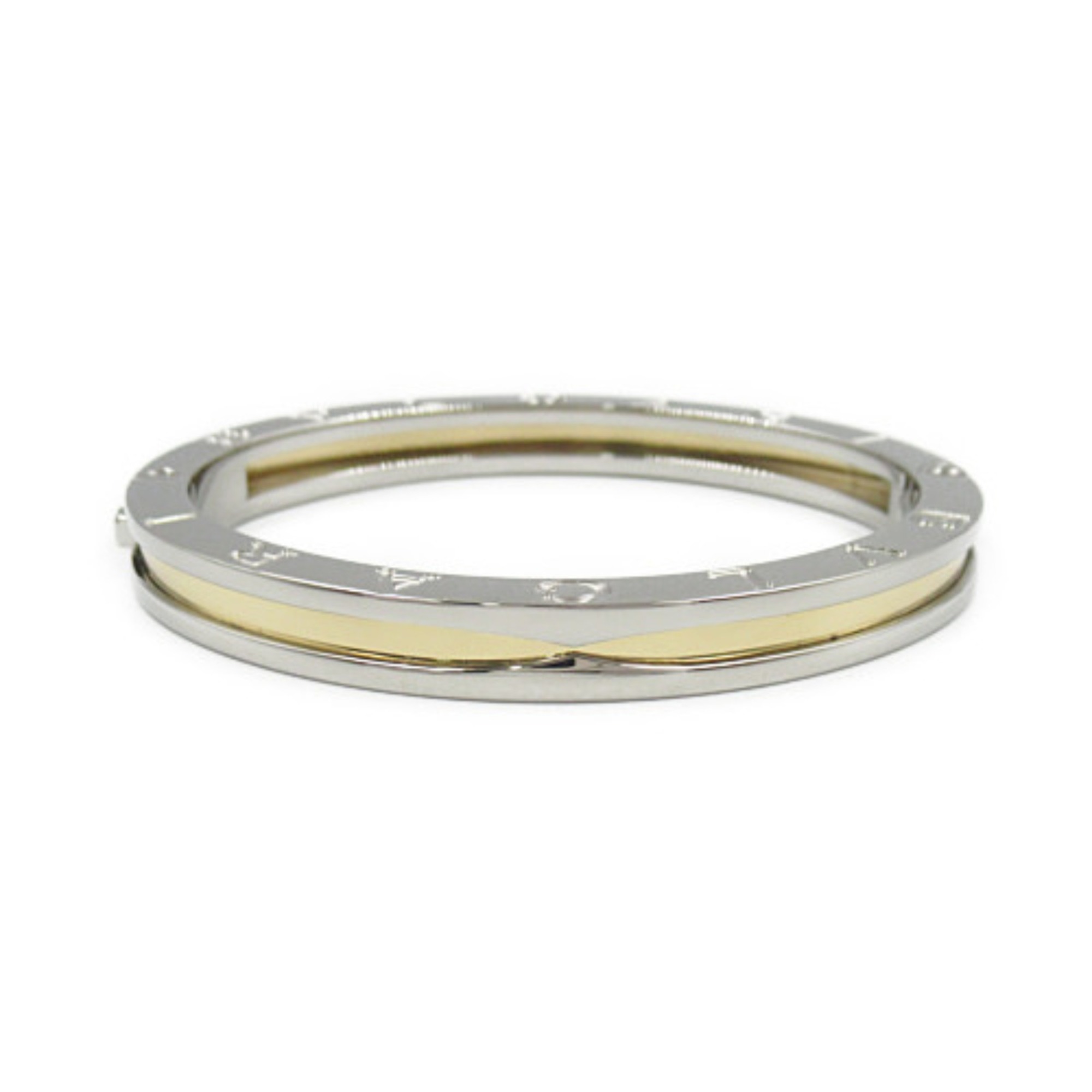 BVLGARI B-zero1 Bracelet K18 (yellow gold) Stainless steel Ladies Silver Gold