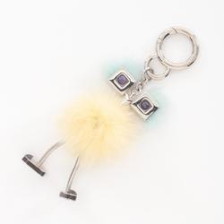 FENDI Monster Charm Metal Women's Silver Multicolor