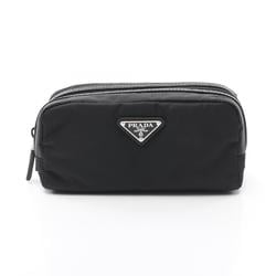 PRADA Triangle Pouch Bag Nylon Men's Women's Black 2NA0452DMHF0002