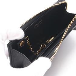 PRADA Wallet/Coin Case Wallet Saffiano Leather Women's Black 1PP122QWAF0002