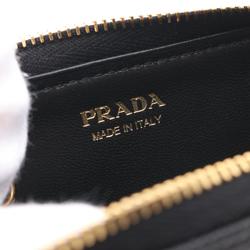 PRADA Wallet/Coin Case Wallet Saffiano Leather Women's Black 1PP122QWAF0002