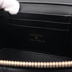 CHANEL Matelasse Shoulder Bag, Lambskin, Women's, Black, AP2199