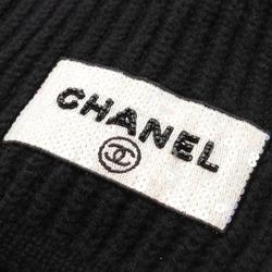 CHANEL Scarf Clothing Cashmere Women's Black