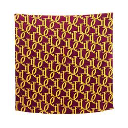 Christian Dior Dior CD Malice Pearl Scarf Silk Women's Bordeaux Yellow