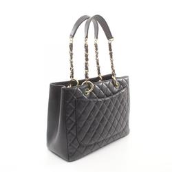 CHANEL Matelasse Grand GST Tote Bag Caviar Skin (Grained Calf) Women's Black A50995