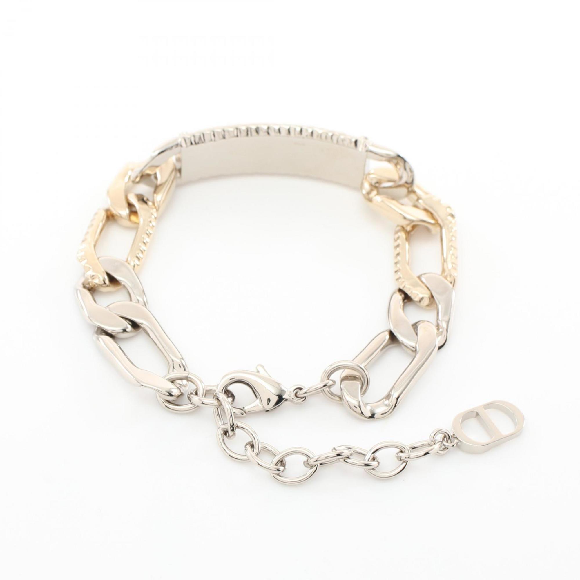 Christian Dior Dior Chain Link Bracelet Stainless Steel GP (Gold Plated) Men's Silver Gold B2166HOMMT327