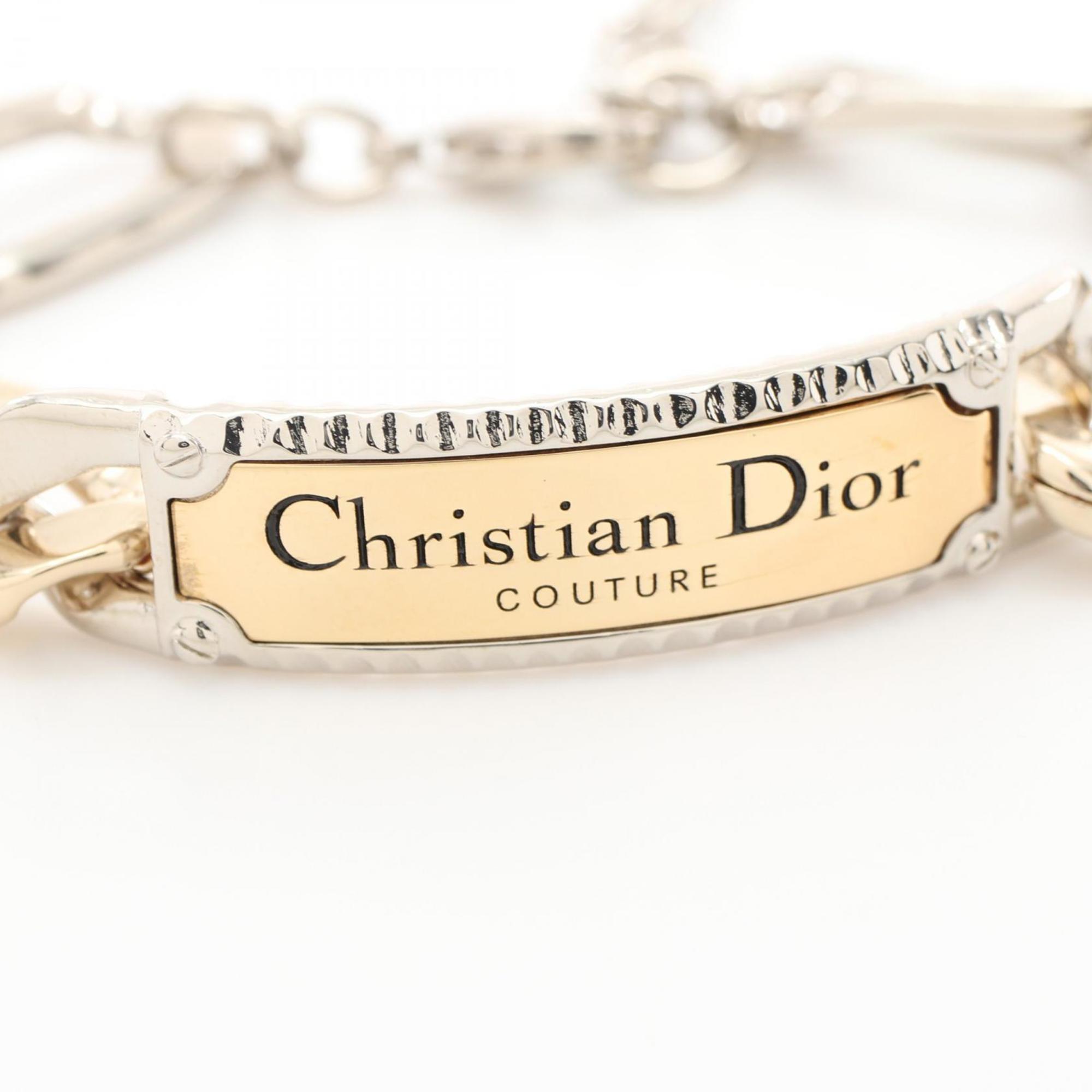 Christian Dior Dior Chain Link Bracelet Stainless Steel GP (Gold Plated) Men's Silver Gold B2166HOMMT327