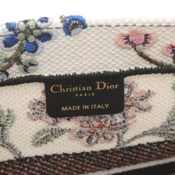 Christian Dior Dior BO TOTE Book Tote Medium Bag Canvas Women's White Multicolor