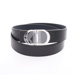 Christian Dior Dior CD Belt Clothing Leather Men's Black Navy 4371PLTAMH16Q100