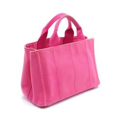 PRADA CANAPA Tote Bag Canvas Women's Pink B2439G