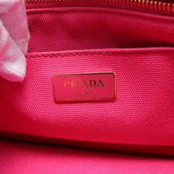 PRADA CANAPA Tote Bag Canvas Women's Pink B2439G