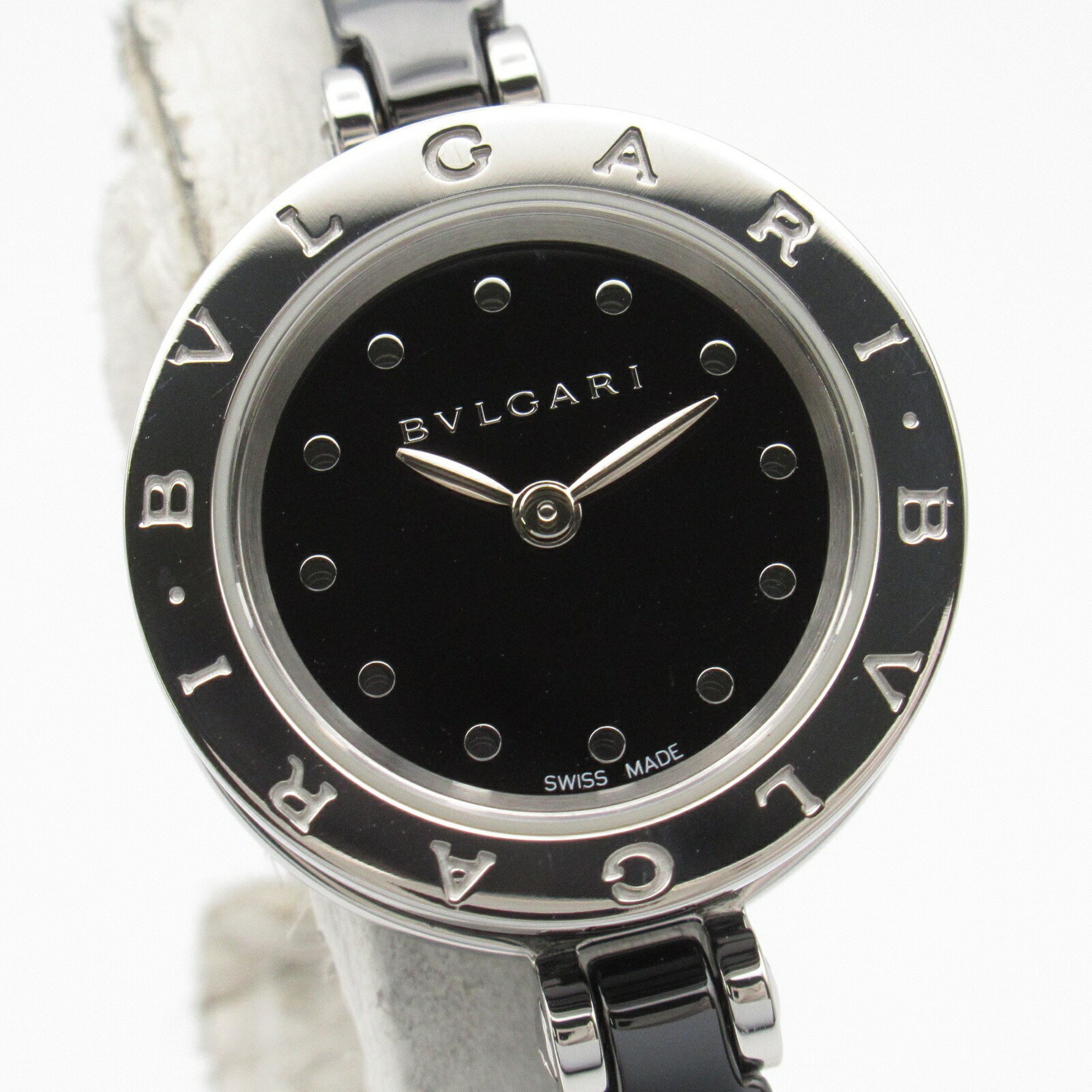 BVLGARI B-zero1 Watch Stainless Steel Ceramic Ladies Black BZ23SC BZ23BSCC