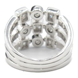 BVLGARI Lucia Diamond Ring, K18WG (White Gold), Diamond, Men's, Women's, Clear