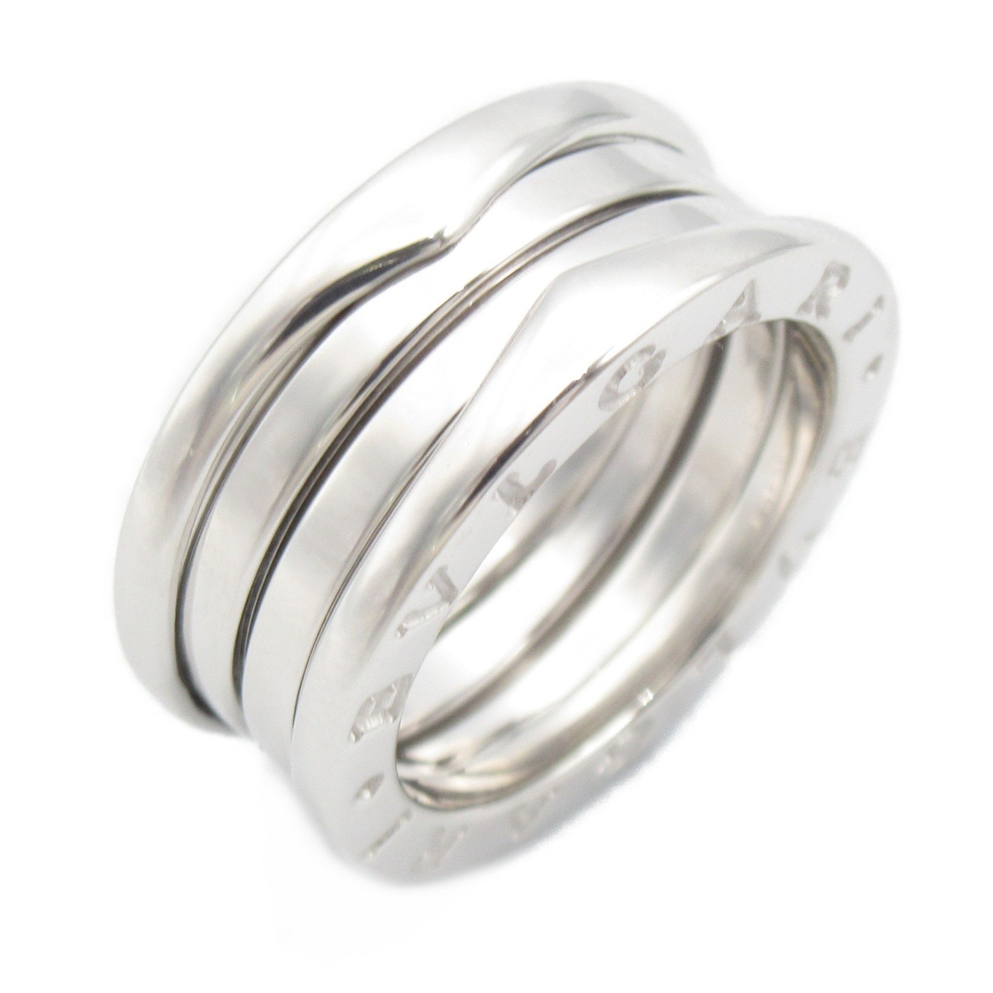 BVLGARI B-zero1 Ring, K18WG (White Gold), Men's, Women's, Silver