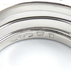 BVLGARI B-zero1 Ring, K18WG (White Gold), Men's, Women's, Silver