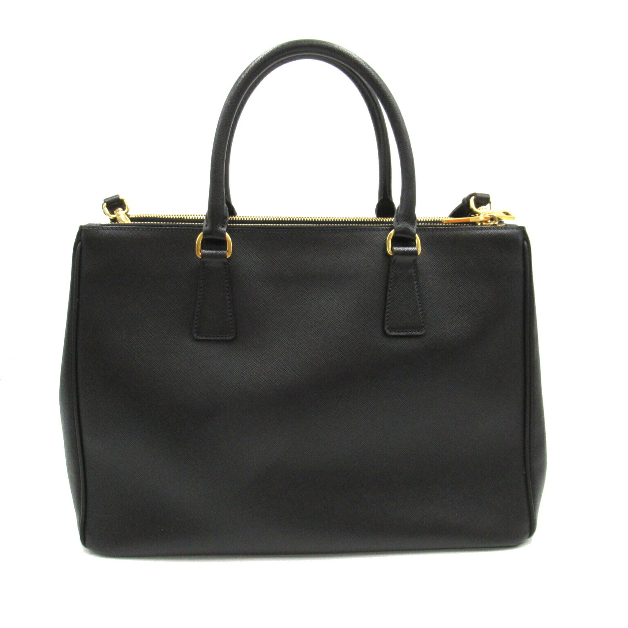 PRADA 2-Way Tote Bag, Saffiano Leather, Women's, Black, 1BA274