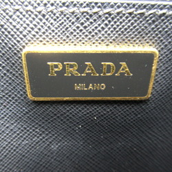 PRADA 2-Way Tote Bag, Saffiano Leather, Women's, Black, 1BA274