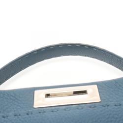 FENDI Peekaboo Regular Handbag Bag Leather Women's Blue 8BN226