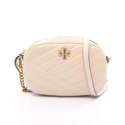 Tory Burch Kira Chevron Camera Bag Shoulder Leather Women's Ivory 152353122