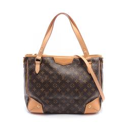 Louis Vuitton Estrella MM Tote Bag, Coated Canvas, Leather, Monogram, Women's, Brown, M41232