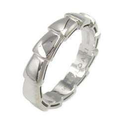 BVLGARI Serpenti Viper Ring, K18WG (White Gold), Men's, Women's, Silver