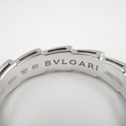 BVLGARI Serpenti Viper Ring, K18WG (White Gold), Men's, Women's, Silver